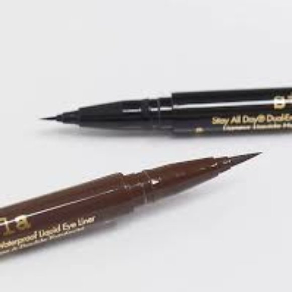 NIB ✅ STILA #INTENSE BLACK Stay All Day Dual-Ended WP Liquid Eye Liner ✨NIB - Picture 6 of 9